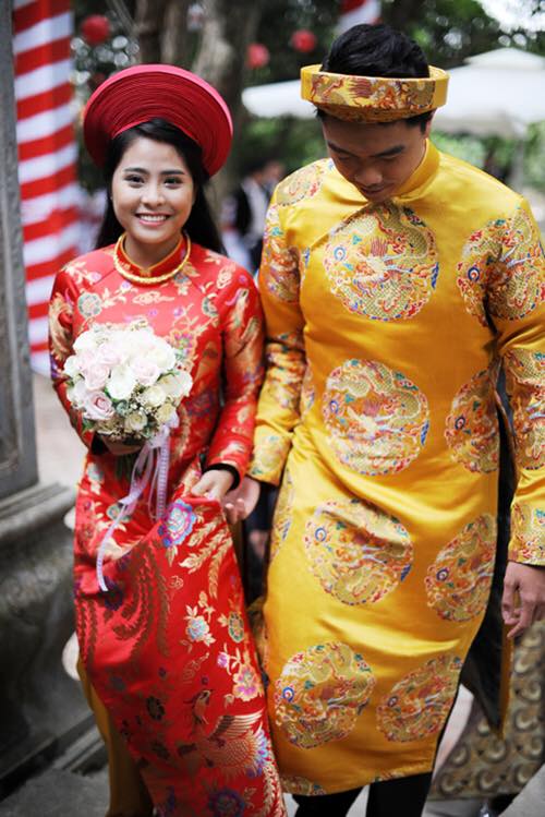 vải áo dài cưới hỏi