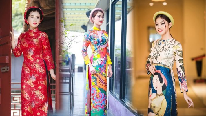 áo dài gấm