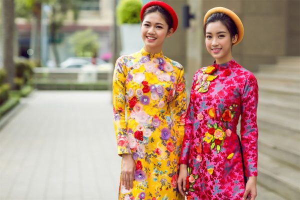 áo dài gấm